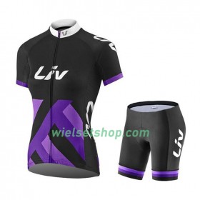 Fietskleding Dames (Fietsshirt + Fietsbroek Kort) 2017 CCC Liv N002
